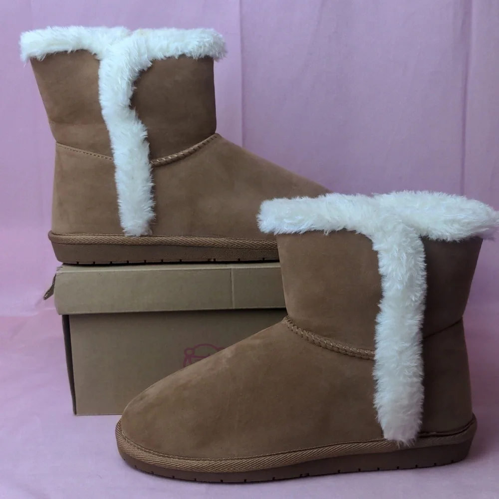 Sugar Paxley Chestnut Cozy Winter Boots size 8